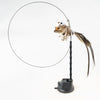GeckoCustom Handfree Bird/Feather Cat Wand with Bell Powerful Suction Cup Interactive Toys for Cats Kitten Hunting Exercise Pet Products Chongming Bird Set