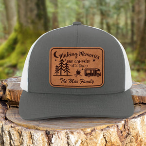 GeckoCustom Happy Camper Rectangle Patch Hat Personalized Gift TA29 890081