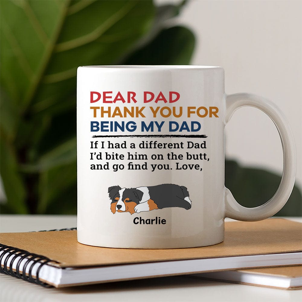 GeckoCustom Happy Father's Day Bite The Butt Mug Personalized Gift HO82 890708