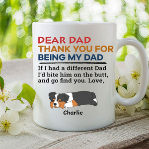 GeckoCustom Happy Father's Day Bite The Butt Mug Personalized Gift HO82 890708