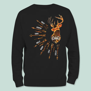 GeckoCustom Happy Father's Day Hunting Dad Grandpa Shirt N304 889210 Long Sleeve / Colour Black / S