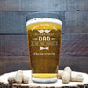 GeckoCustom Happy Father's Day To The Best Dad Print Beer Glass HO82 890582 16oz