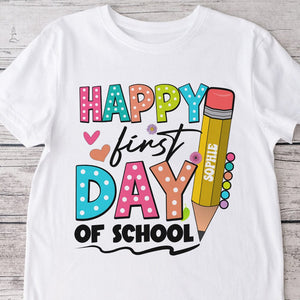 GeckoCustom Happy First Day Of School Back To School Kid Shirt Personalized Gift TH10 891475