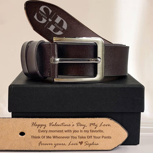 GeckoCustom Happy Valentine's Day Every Moment With You Is My Favorite Belt Personalized Gift HO82 893448