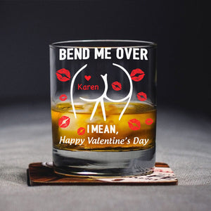 GeckoCustom Happy Valentine’s Day Personalized Whiskey Glass Funny Gift For Boyfriend Husband CH07 895212 10.5 oz / 1 Side