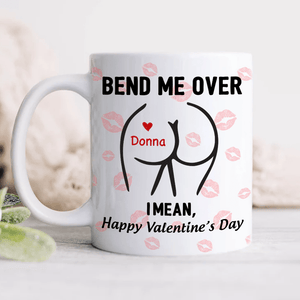 GeckoCustom Happy Valentine’s Day Personalized White Mug Funny Gift For Boyfriend Husband CH07 895210