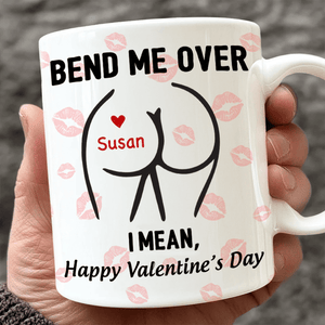 GeckoCustom Happy Valentine’s Day Personalized White Mug Funny Gift For Boyfriend Husband CH07 895210