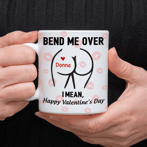 GeckoCustom Happy Valentine’s Day Personalized White Mug Funny Gift For Boyfriend Husband CH07 895210