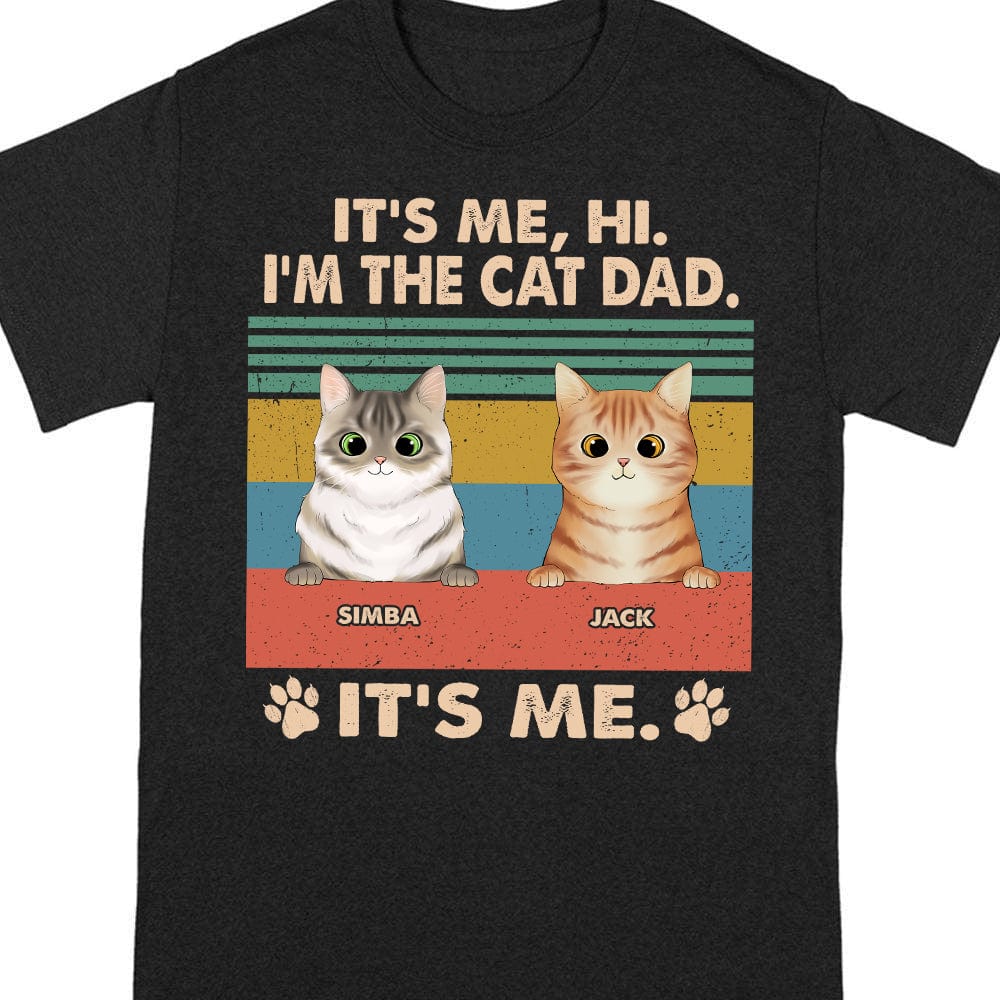 GeckoCustom Hi I'm The Cat Dad Father Shirt N304 889238