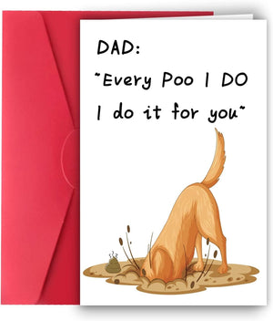 GeckoCustom Hilarious First Father’S Day Card from Wife,First Fathers Day Cards Gifts from Baby Girls Boys, Cute 1St Fathers Day Card, Happy Father’S Day Card from Son Daughter 03