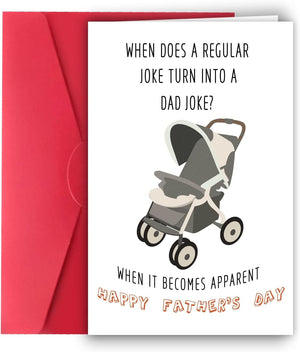 GeckoCustom Hilarious First Father’S Day Card from Wife,First Fathers Day Cards Gifts from Baby Girls Boys, Cute 1St Fathers Day Card, Happy Father’S Day Card from Son Daughter 08