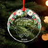 GeckoCustom Holding Hands First Christmas Personalized Glass Ornament HA75 891578