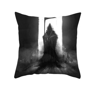 GeckoCustom Home Decor Halloween Skull Pillowcase Sofa Cover Pillow Cover Car Cushion Cover Throw Pillow Case 18x18 Inches funda de almohada 20 / 40x40cm