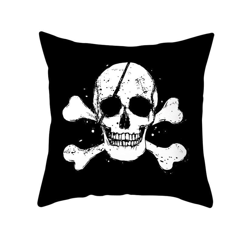 GeckoCustom Home Decor Halloween Skull Pillowcase Sofa Cover Pillow Cover Car Cushion Cover Throw Pillow Case 18x18 Inches funda de almohada 6 / 40x40cm