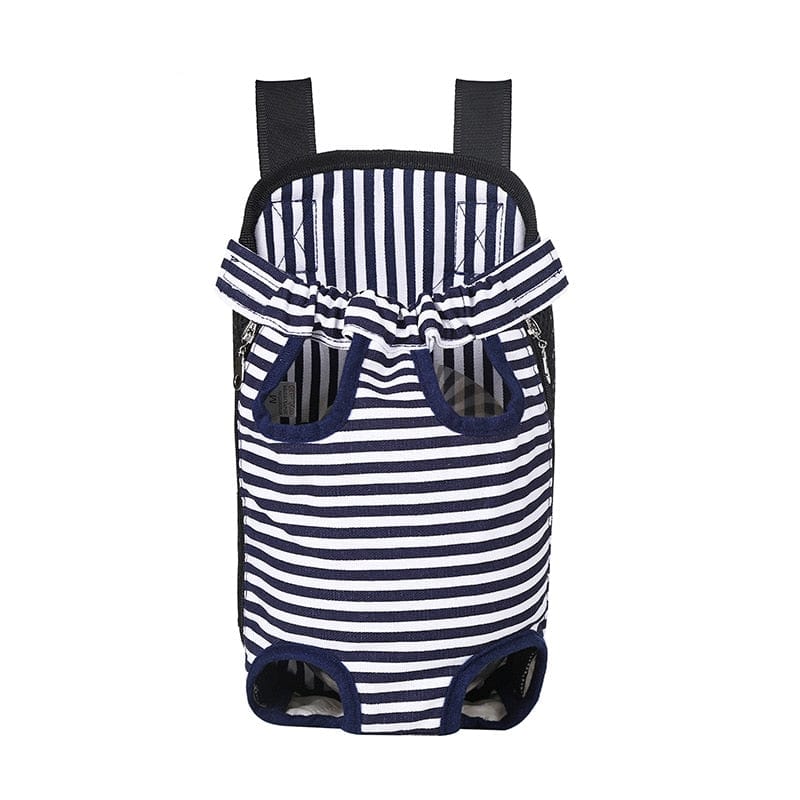 GeckoCustom HOOPET Carrier for Dogs Pet Dog Carrier Backpack Mesh Outdoor Travel Products Breathable Shoulder Handle Bags for Small Dog Cats Blue stripes / S
