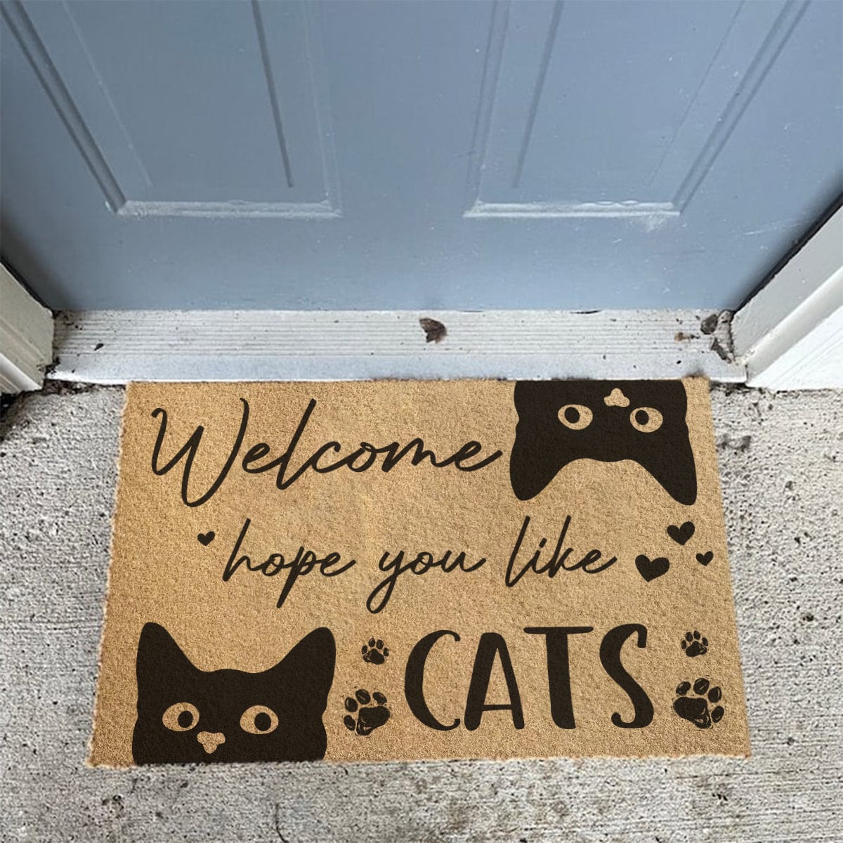 GeckoCustom Hope You Like Cats Doormat Personalized Gift N304 889867