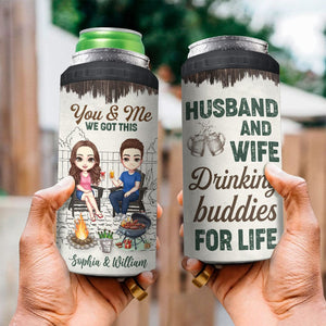 GeckoCustom Husband And Wife Drinking Buddies For Life Cooler Family Tumbler Personalized Gift DA199 890209 16oz