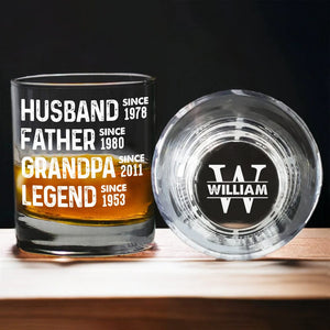 GeckoCustom Husband Father Grandpa Legend Rock Glass N304 890851