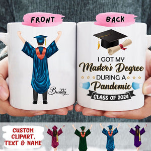 GeckoCustom I Got Graduated During A Panmedic Graduation Mug, Custom ClipArt  HN590