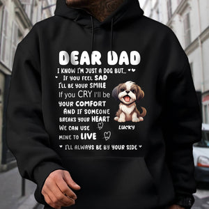 GeckoCustom I‘ll Always Be By Your Side Dog Dark Sweatshirt For Dog Lovers Personalized Gift N369 HO82 893520 Pullover Hoodie / Black Colour / S