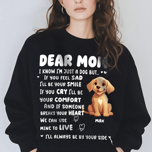 GeckoCustom I‘ll Always Be By Your Side Dog Dark Sweatshirt For Dog Lovers Personalized Gift N369 HO82 893520 Sweatshirt (Favorite) / V Black / S