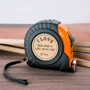 GeckoCustom I Love You More Than I Can Measure Valentine's Day Tape Measure Personalized Gift TH10 892247