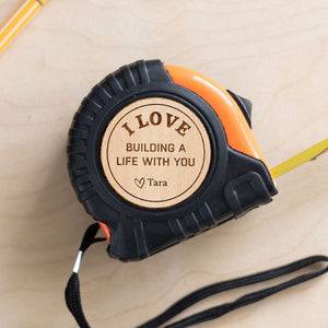 GeckoCustom I Love You More Than I Can Measure Valentine's Day Tape Measure Personalized Gift TH10 892247