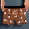 GeckoCustom I Love You To Moon and Back Custom Girlfriend, Wife Photo Boxer Anniversary Gift CH07 895226