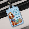 GeckoCustom I'm A Girl Who Loves Traveling For Travelers Luggage Tag Personalized Gift TA29 890282 Medium