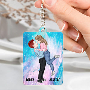 GeckoCustom I'm Yours No Refund Valentine's Day Keychain Personalized Gift TA29 890257 60mmW x 40mmH