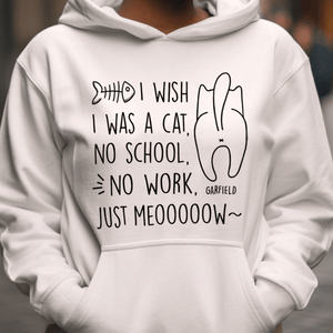 GeckoCustom I Wish I Was A Cat No School No Work Just Meooow Shirt Personalized Gift T286 889788