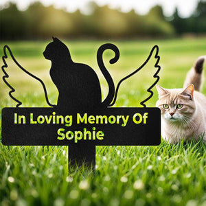 GeckoCustom In Loving Memory Cat Garden Stake Personalized Gift TH10 891569