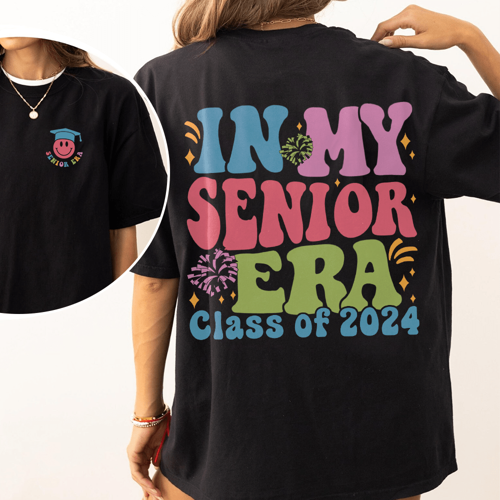 GeckoCustom In my Senior Era 2024 Dark Shirt Personalized Gift K228 890049