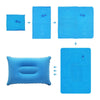 GeckoCustom Inflatable Air Pillow Bed Sleeping Camping Pillow PVC Nylon Neck Stretcher Backrest Pillow for Travel Plane Head Rest Support
