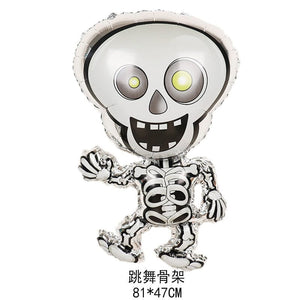 GeckoCustom Large Inflatable Ghost Tree Pumpkin Witch Balloons Halloween Spider Bat Mummy Balloon Scary Halloween Party Decoration Kids Toy Wine Red / Other