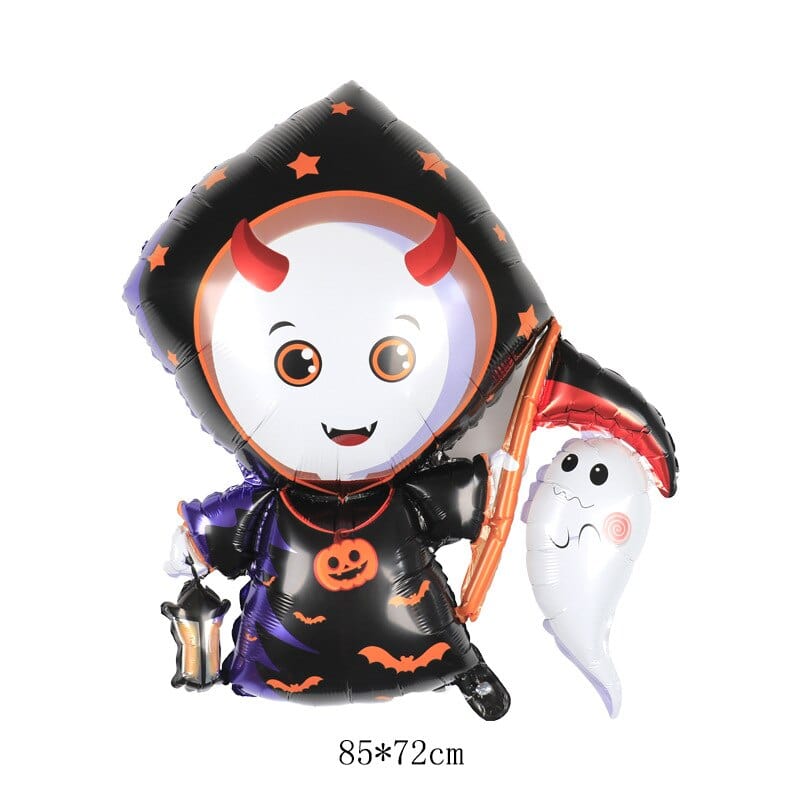 GeckoCustom Large Inflatable Ghost Tree Pumpkin Witch Balloons Halloween Spider Bat Mummy Balloon Scary Halloween Party Decoration Kids Toy Red / Other