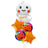GeckoCustom Large Inflatable Ghost Tree Pumpkin Witch Balloons Halloween Spider Bat Mummy Balloon Scary Halloween Party Decoration Kids Toy Fluorescence Yellow / Other