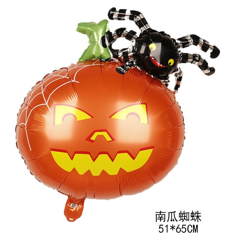 GeckoCustom Large Inflatable Ghost Tree Pumpkin Witch Balloons Halloween Spider Bat Mummy Balloon Scary Halloween Party Decoration Kids Toy Beige / Other