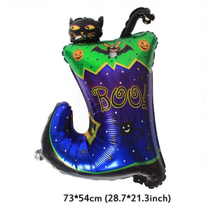 GeckoCustom Large Inflatable Ghost Tree Pumpkin Witch Balloons Halloween Spider Bat Mummy Balloon Scary Halloween Party Decoration Kids Toy plum / Other