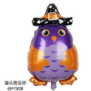 GeckoCustom Large Inflatable Ghost Tree Pumpkin Witch Balloons Halloween Spider Bat Mummy Balloon Scary Halloween Party Decoration Kids Toy Pink / Other