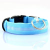 GeckoCustom LED Glowing Dog Collars Rechargeable Waterproof Luminous Collar Adjustable Dog Night Light Collar Pet Dog Safety Necklace Blue battery / XS neck 28-40cm