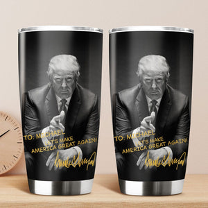 GeckoCustom Let's Make America Great Again Fat Tumbler Personalized Gift HO82 890730 20 oz