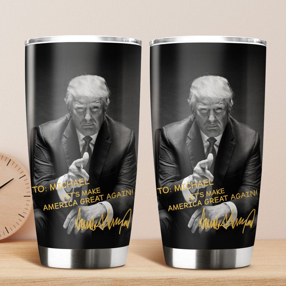 GeckoCustom Let's Make America Great Again Fat Tumbler Personalized Gift HO82 890730 20 oz