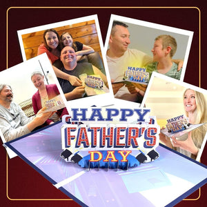 GeckoCustom Lights & Music Pop up Fathers Day Card, Plays 'All Star' Song, Happy Fathers Day Card from Daughter, Father'S Day Cards for Husband, Fathers Day Card from Son, Fathers Day Cards, 1 Best Dad Ever Card