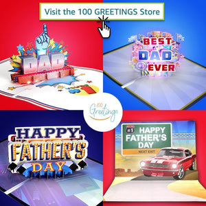 GeckoCustom Lights & Music Pop up Fathers Day Card, Plays 'All Star' Song, Happy Fathers Day Card from Daughter, Father'S Day Cards for Husband, Fathers Day Card from Son, Fathers Day Cards, 1 Best Dad Ever Card