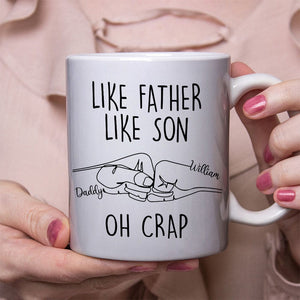 GeckoCustom Like Father Like Son Father's Day Mug Personalized GiftT286 890787