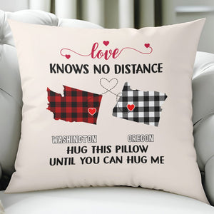 GeckoCustom Love Knows No Distance Couple Pillow TH10 892343