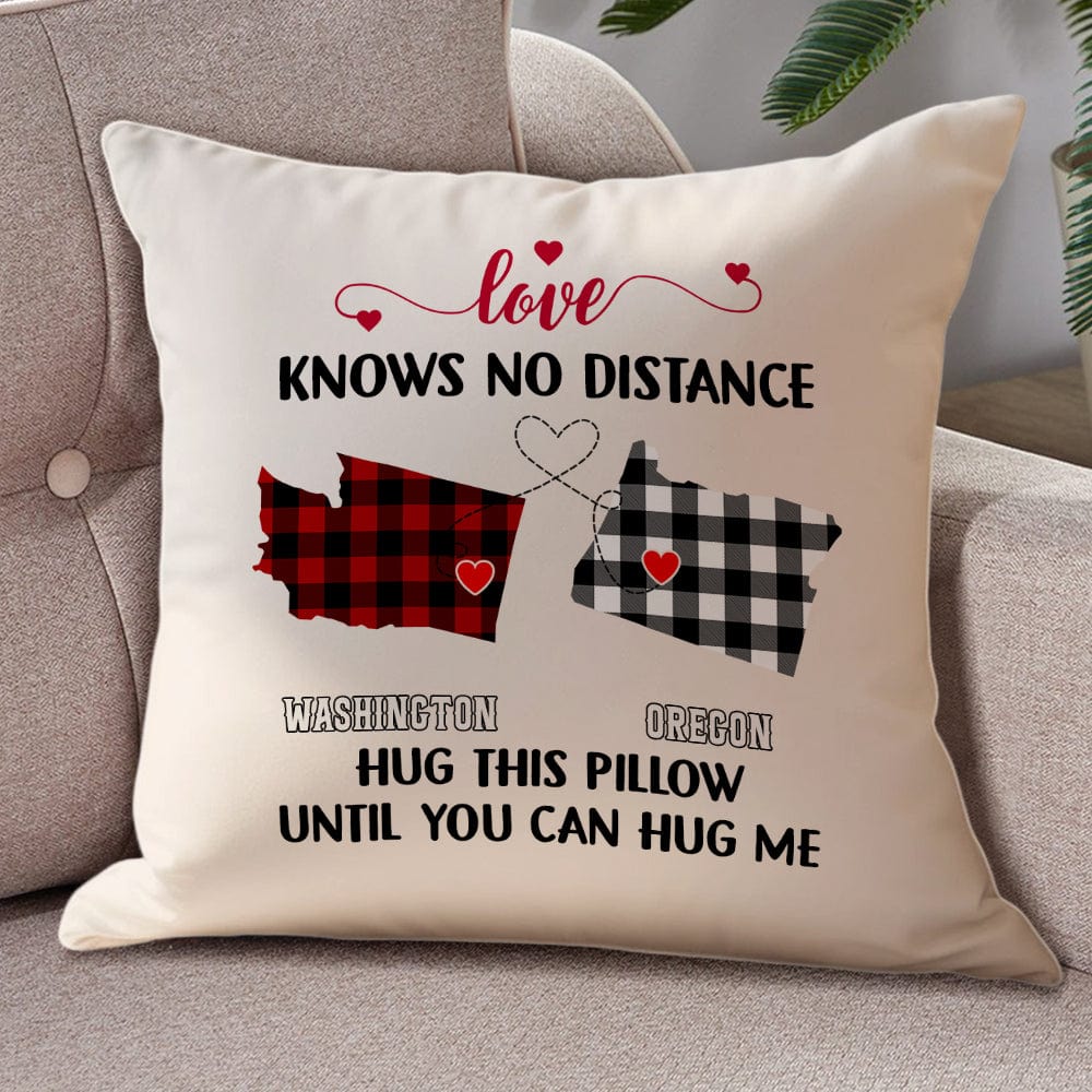 GeckoCustom Love Knows No Distance Couple Pillow TH10 892343