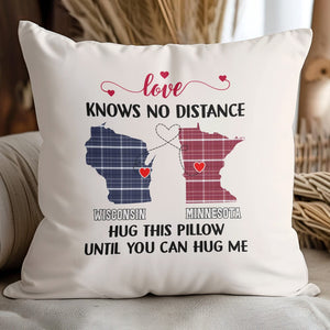 GeckoCustom Love Knows No Distance Couple Pillow TH10 892343