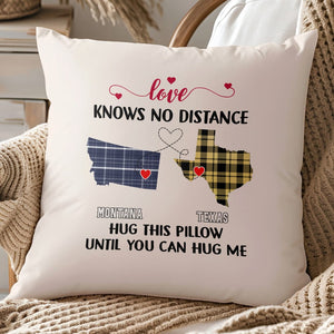 GeckoCustom Love Knows No Distance Couple Pillow TH10 892343